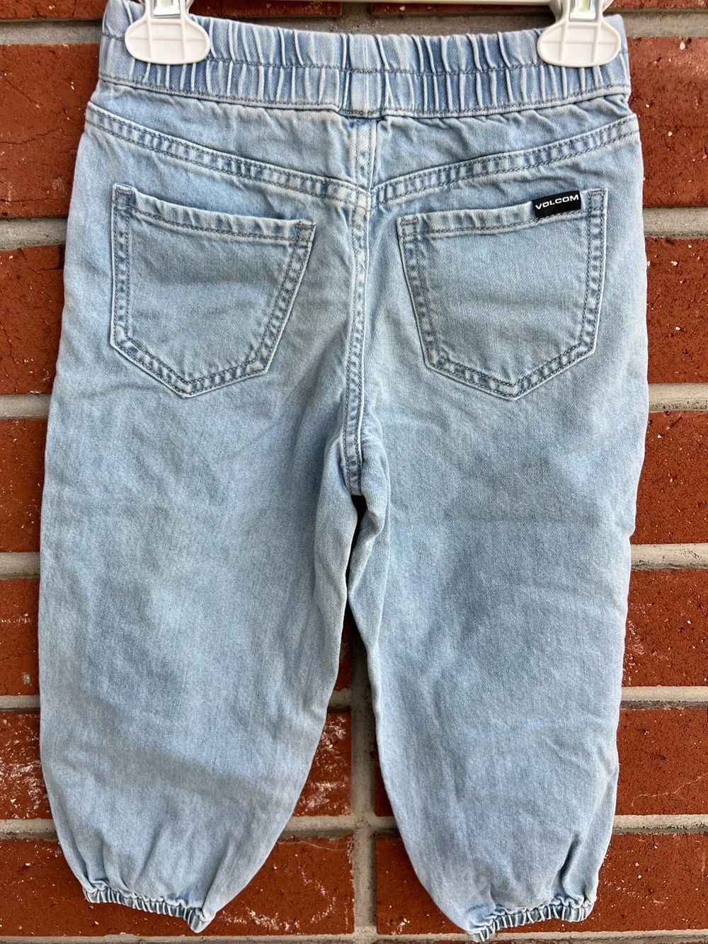 Volcom Girls Sunday Strut Denim Jogger Pants Size 4 XXS